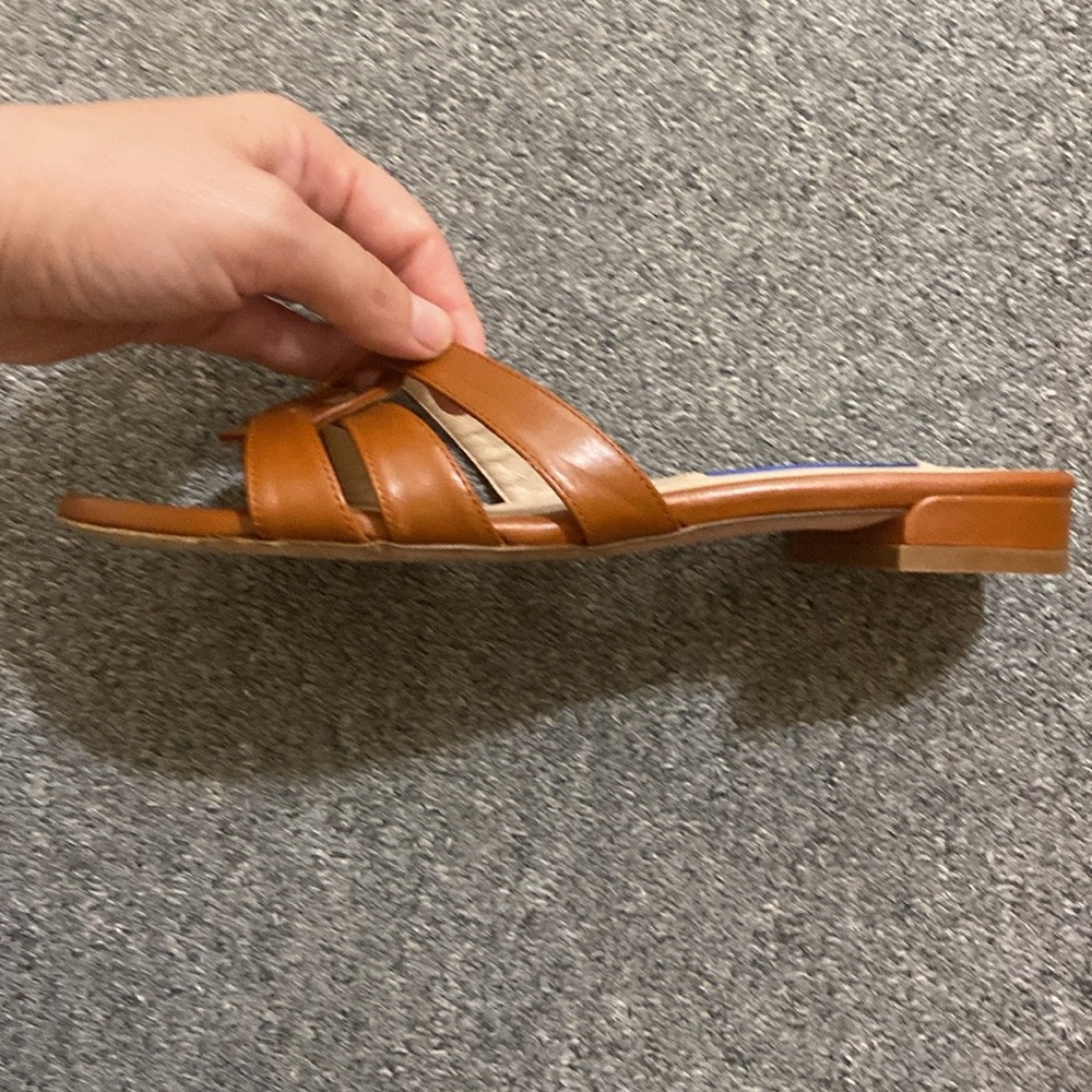 Slippers size 6 Brown Stuart Weitzman